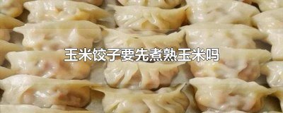 ​玉米饺子玉米需要煮熟吗 玉米饺子要把玉米煮熟吗