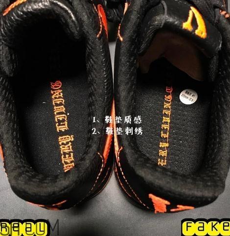 vlone与nike air force 1联名真假鉴别 vlone联名耐克af1真假对比